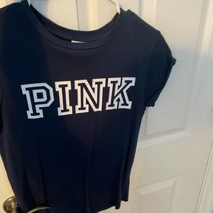 Navy blue VS Pink shirt